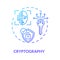 Cryptography concept icon