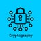 Cryptography flat icon.