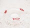 A Crystal Ashtray with Red Fish Design