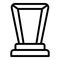 Crystal award icon outline vector. Cup prize