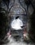 Crystal ball in passageway