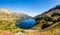 Crystal blue mountain lake in High Tatra Mountains, Five Polish Ponds Valley Dolina Pieciu Stawow Polskich in autumn, Poland