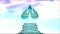 crystal buddha protected by the hood of crystal mythical king naga colorful background