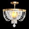 Crystal chandelier with modern pendants