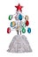 Crystal Christmas tree toy