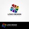 Crystal Circle Multi Color Logo Design