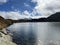A crystal clear alpine lakes Laghi d`Orsirora during a beautiful autumn day in the mountainous area of the St. Gotthard Pass