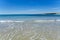 Crystal clear blue Mediterranean sea water on St.Croix Martigues beach, Provence, France