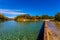 The Crystal Clear Frio River Swimming area at Garner State Park.