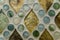 Crystal clear glass mosaic pattern