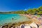 Crystal clear turquoise beach in Croatia