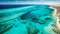 Crystal clear turquoise blue water of the Ningaloo Reef, Western Australia