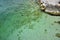 Crystal clear water near Ciovo island near Trogir city, Croatia