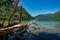 Crystal clear waters of Lake Cameron, Vancouver Island, BC