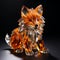 Crystal Fox Figurine By Steve Rosales - A Stunning Piece Of Art