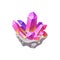 Crystal gem, gemstone mineral, gem stone jewel