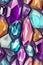 crystal and gemstone texture generated by ai