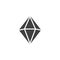 Crystal gemstone vector icon