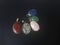 Crystal healing pendants Jasper, clear white quartz, rose quartz, aventurine and lapis lazuli.
