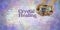 Crystal healing word cloud banner