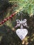 Crystal Heart Christmas Ornament