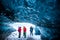 Crystal ice caves iceland