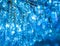 Crystal lamp background blue