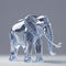 Crystal Majesty: The Elegance of an Enchanting Elephant