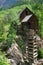 Crystal Mill sits in a remote mountain canyon