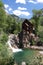 Crystal Mill sits in a remote mountain canyon