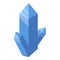 Crystal nanotechnology icon, isometric style