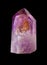 Crystal of natural gemstone amethyst