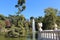 Crystal Palace, Retiro Park, fountain, Madrid, Spain.