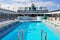 Crystal Serenity cruise ship open deck pool in Miami