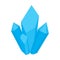 Crystal Sign Emoji Icon Illustration. Mineral Vector Symbol Emoticon Design Clip Art Sign Comic Style.
