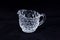 Crystal table service cream pitcher three inches in diameter