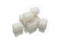 Crystal white sugar cubes, carbohydrates