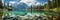 Crystalclear Lake Reflecting A Stunning Mountain Backdrop