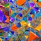 Crystaline Chaos: An abstract representation of chaos, created with sharp crystaline shapes and bold colors5, Generative AI