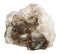 Crystalline halite rock salt stone isolated