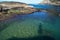 Crystalline sea beach in Niteroi, Brazil