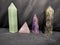 Crystals adventurine, Rose Quartz, amethyst and Labradorâ€™s.