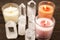 Crystals and color candles