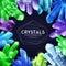 Crystals Colorful Realistic Background