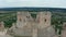 Csesznek, Hungary - 4K drone flying above the ruins of the Castle of Csesznek lies in the Bakony in the village of Csesznek