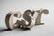 CSR Abbreviation Wood Letters