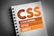 CSS - Cascading Style Sheets acronym