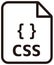 CSS icon | Major programming language vector icon illustration