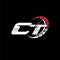 CT Logo Letter Speed Meter Racing Style