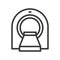 Ct scanner, hospital related simple outline icon